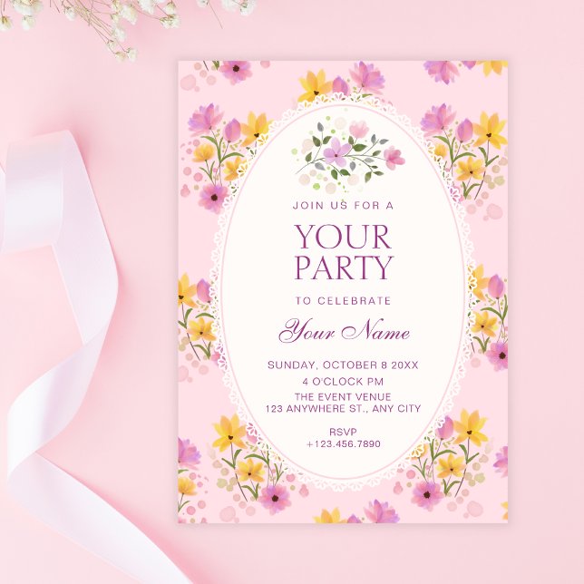 Floral  invitation (Creator Uploaded)