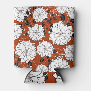 Floral Invitation: Abstract Wedding Can Cooler