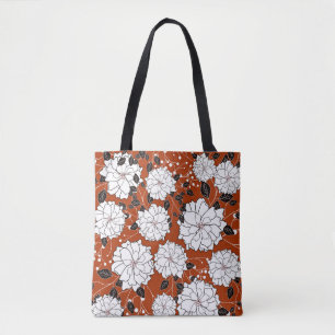Floral Invitation: Abstract Wedding Tote Bag