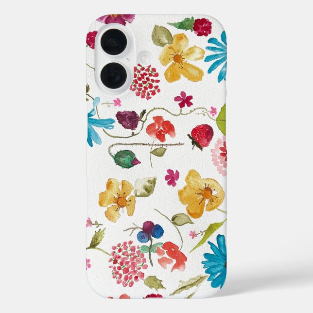 Floral iPhone 16 case (Back)