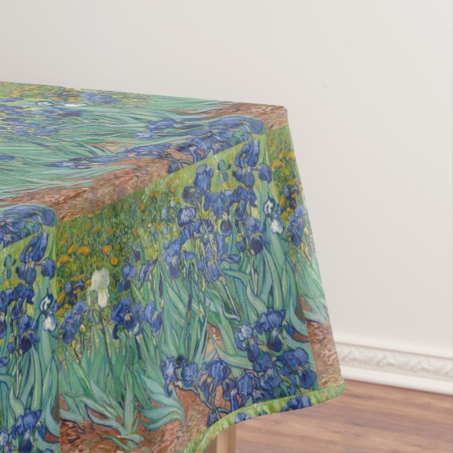 Floral Irises Garden Vincent van Gogh Inspired Tablecloth (In Situ)