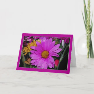 Floral Italian Birthday Card