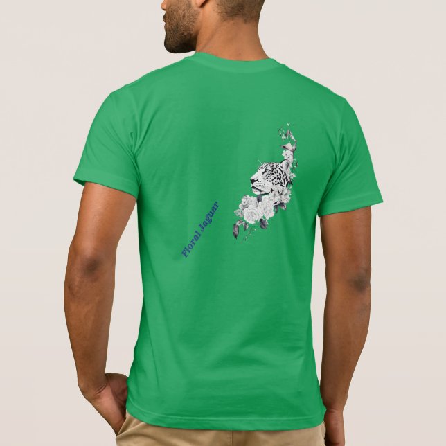 Floral Jaguar  T-Shirt (Back)