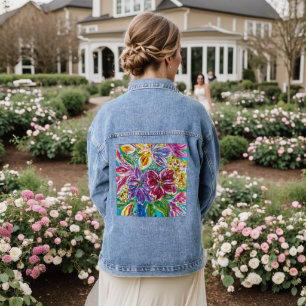 Floral Jeans Jacket