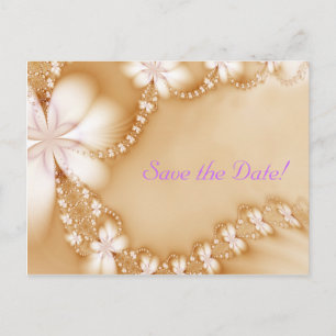 Floral Jewel, Save the Date! Announcement Postcard