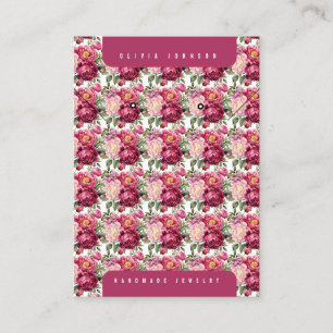 Floral Jewellery Display Cards