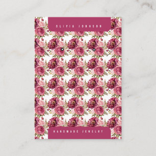Floral Jewellery Display Cards