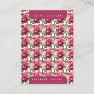 Floral Jewelry Display Cards