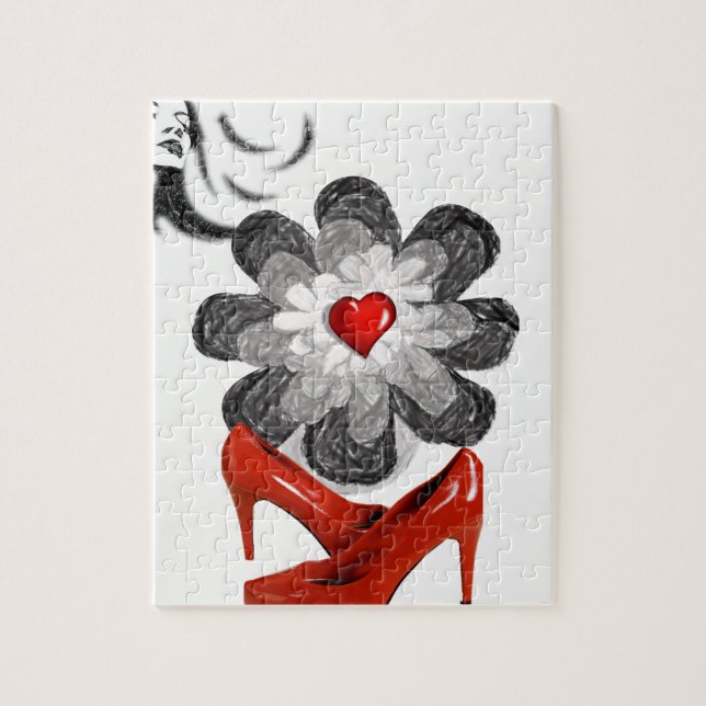 Floral Jigsaw Puzzle (Vertical)