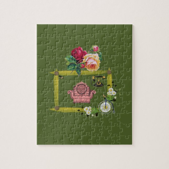 Floral Jigsaw Puzzle (Vertical)