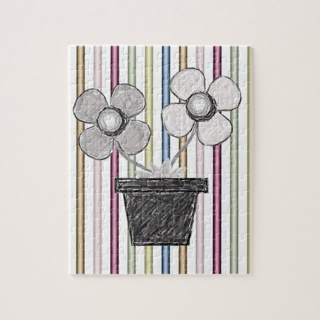 Floral Jigsaw Puzzle (Vertical)