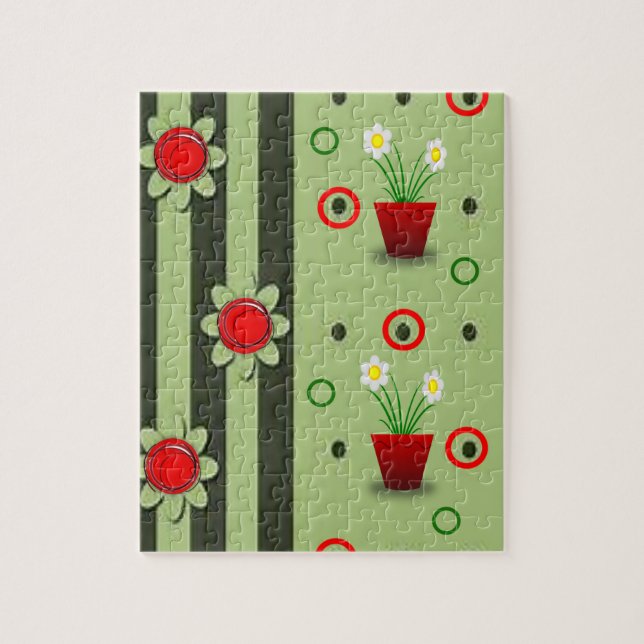 Floral Jigsaw Puzzle (Vertical)