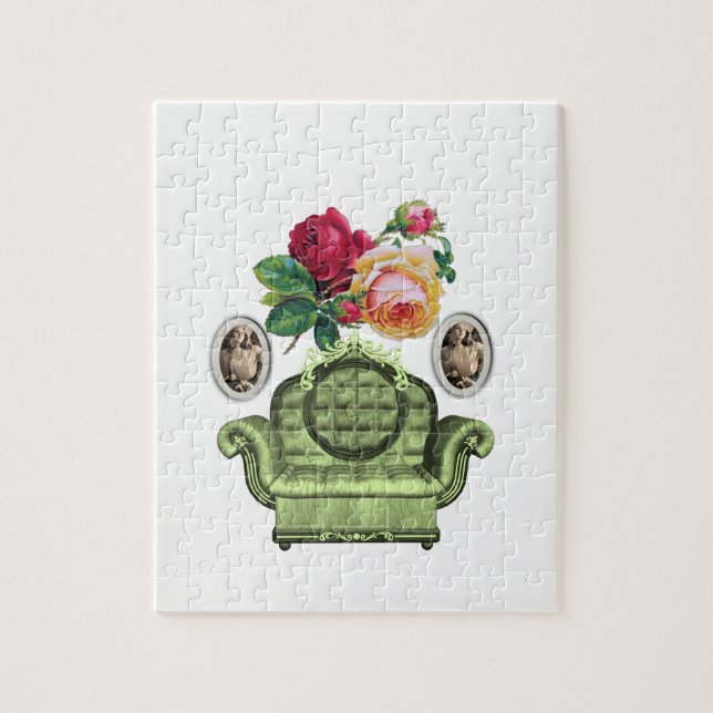 Floral Jigsaw Puzzle (Vertical)
