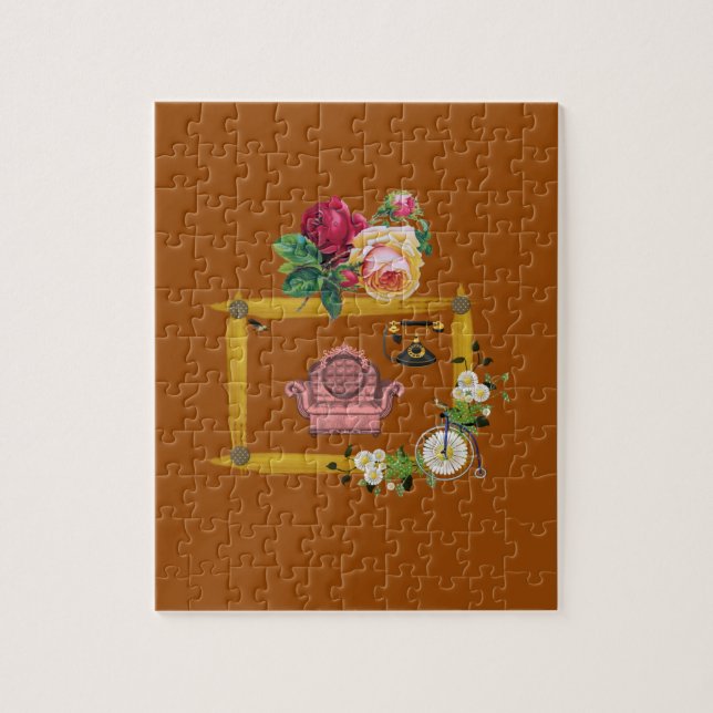 Floral Jigsaw Puzzle (Vertical)