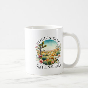Floral Joshua Tree National Park Hiking Camping Ou Coffee Mug