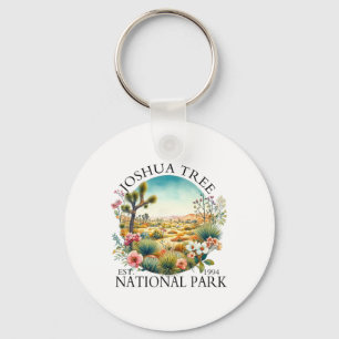Floral Joshua Tree National Park Hiking Camping Ou Key Ring