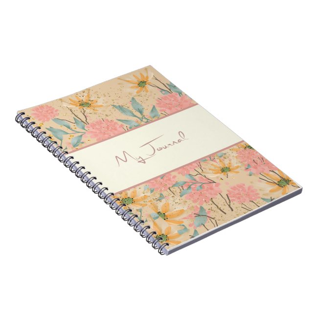 Floral Journal Notebook (Right Side)