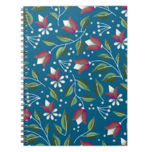 Floral journalling notebook