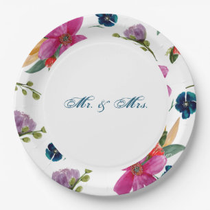 Floral Joyeaux Personalised Occasion Plates