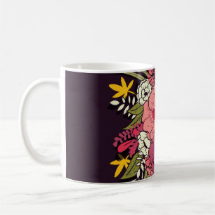 Floral Jungle Snakes Tropical Vintage Coffee Mug