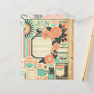 Floral Junk Journal Page Southern