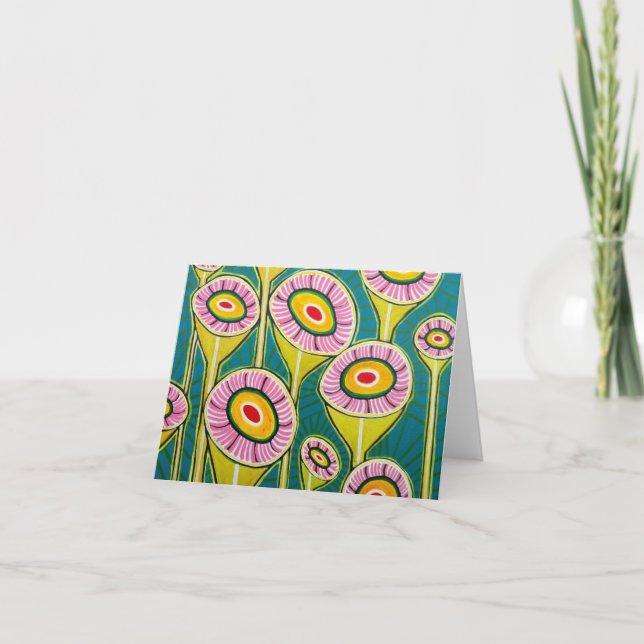 "Floral Kaleidoscope" Card (Front)