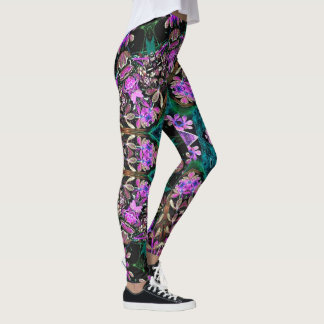 Floral Kaleidoscope Leggings