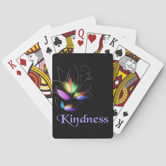 Floral Kindness Playing Cards (Back)