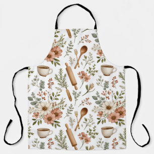 Floral Kitchen Apron