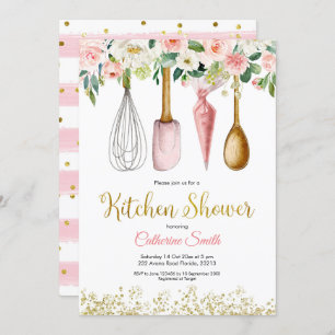 Floral Kitchen Bridal Shower Invitation