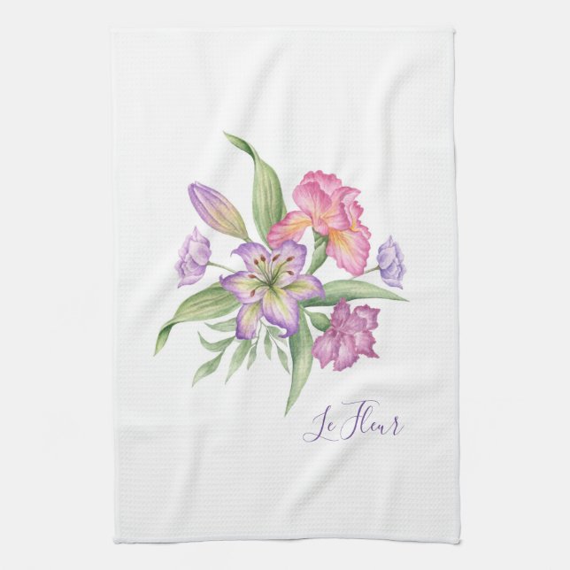 Floral Kitchen Towel (Vertical)