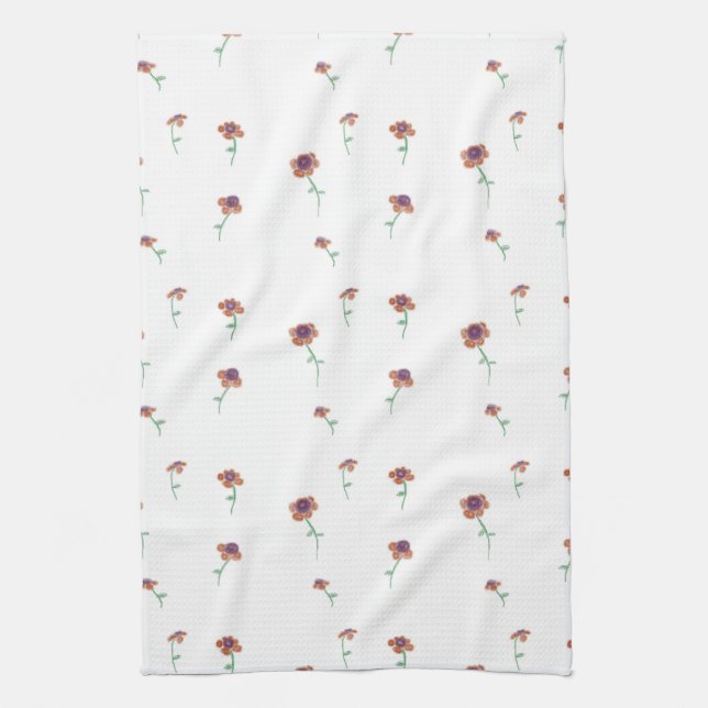 Floral Kitchen Towel (Vertical)