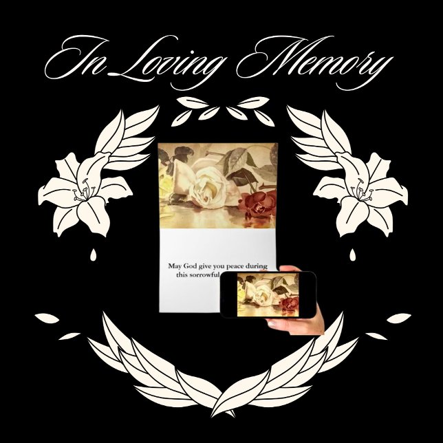 Floral KJV Bible Verse Sympathy  Card (Floral KJV Bible Verse Sympathy Card)