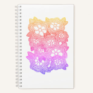 FLORAL KNIT 5.5x8.5 Spiral Notebook