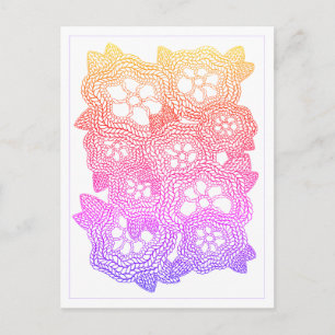 FLORAL KNIT Postcard 