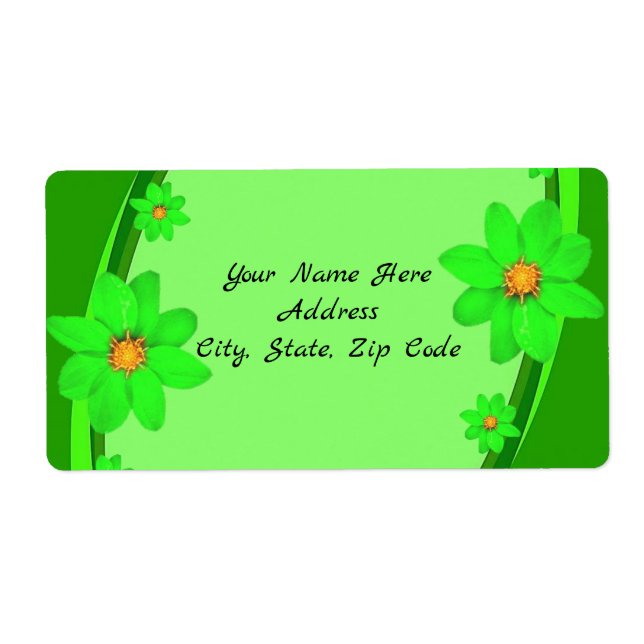 Floral Labels Floral (Front)