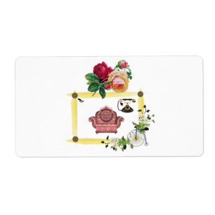 Floral Labels Roses