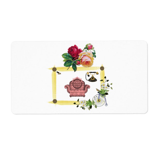 Floral Labels Roses (Front)