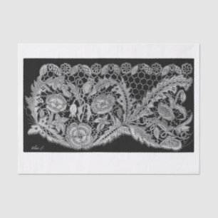 Floral lace decoupage tissue paper