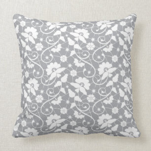 Floral Lace Pattern Cushion
