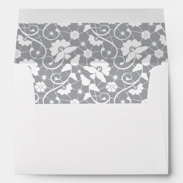 Floral Lace Pattern Envelopes (Back (Bottom))