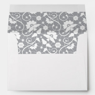 Floral Lace Pattern Envelopes