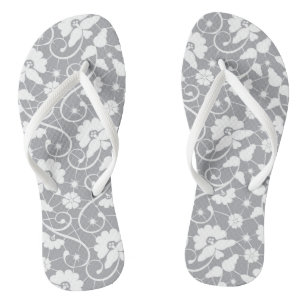 Floral Lace Pattern Jandals