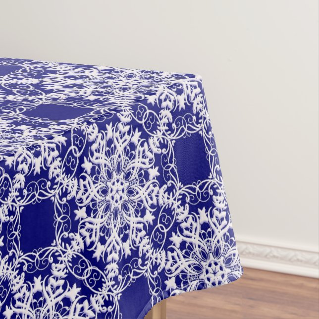 Floral lace pattern tablecloth (In Situ)