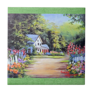 Floral Landscape Decorative Tiles