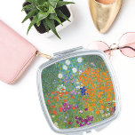 Floral Landscape Gustav Klimt Makeup Mirror<br><div class="desc">A compact mirror with the art nouveau painting by Gustav Klimt (1862-1918),  Flower Garden (c. 1906). A garden full of colourful petunias,  asters,  and other flowers.</div>