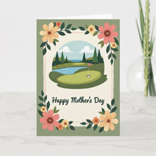 Floral Landscape Mothers Day Card