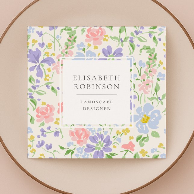 Floral Landscape Planner Business Card (Creator Uploaded)