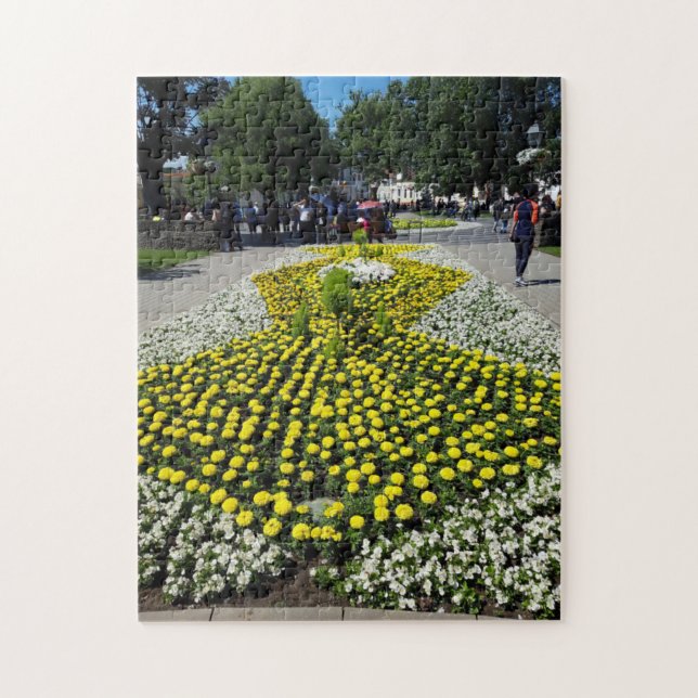 Floral Landscaping Arrangement Jigsaw Puzzle (Vertical)