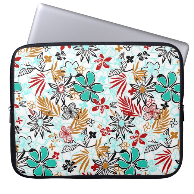 Floral Laptop Sleeve (Front)